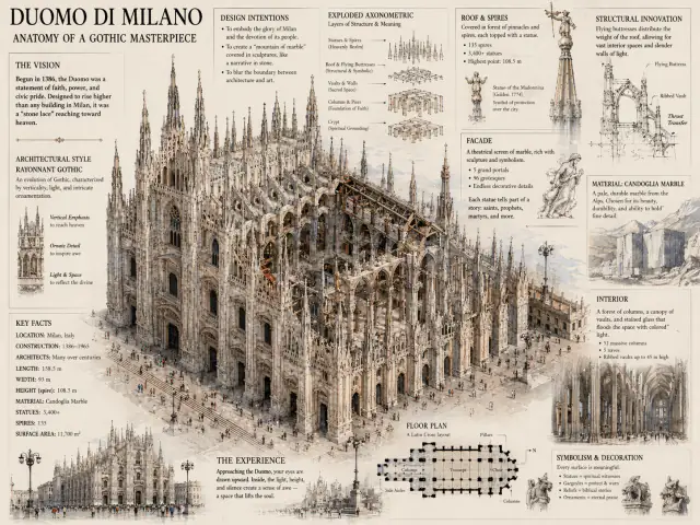 Church construction details illustration